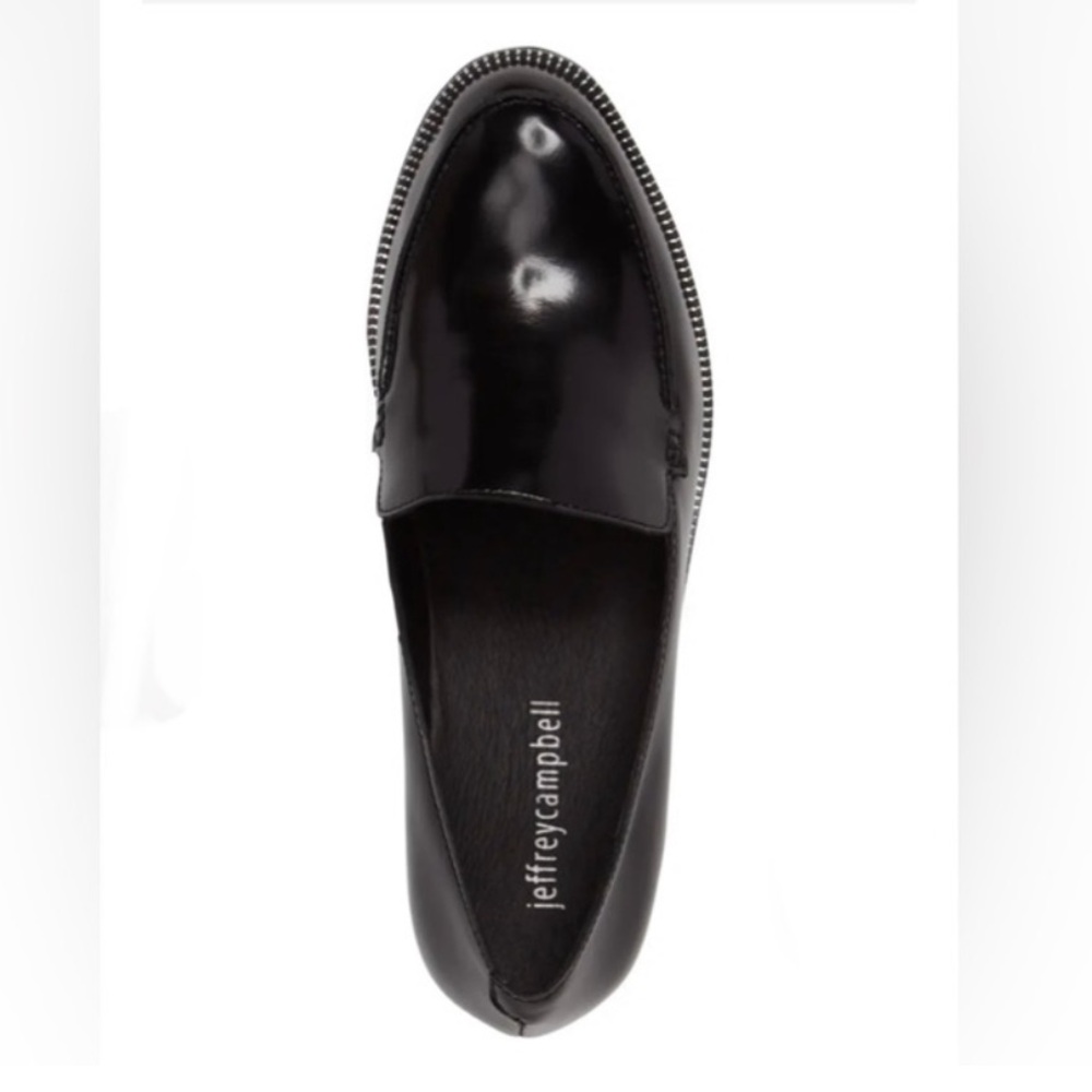Jeffrey Campbell Alistair Black Loafer Size 8.5 Preowned academia preppy - Picture 2 of 8